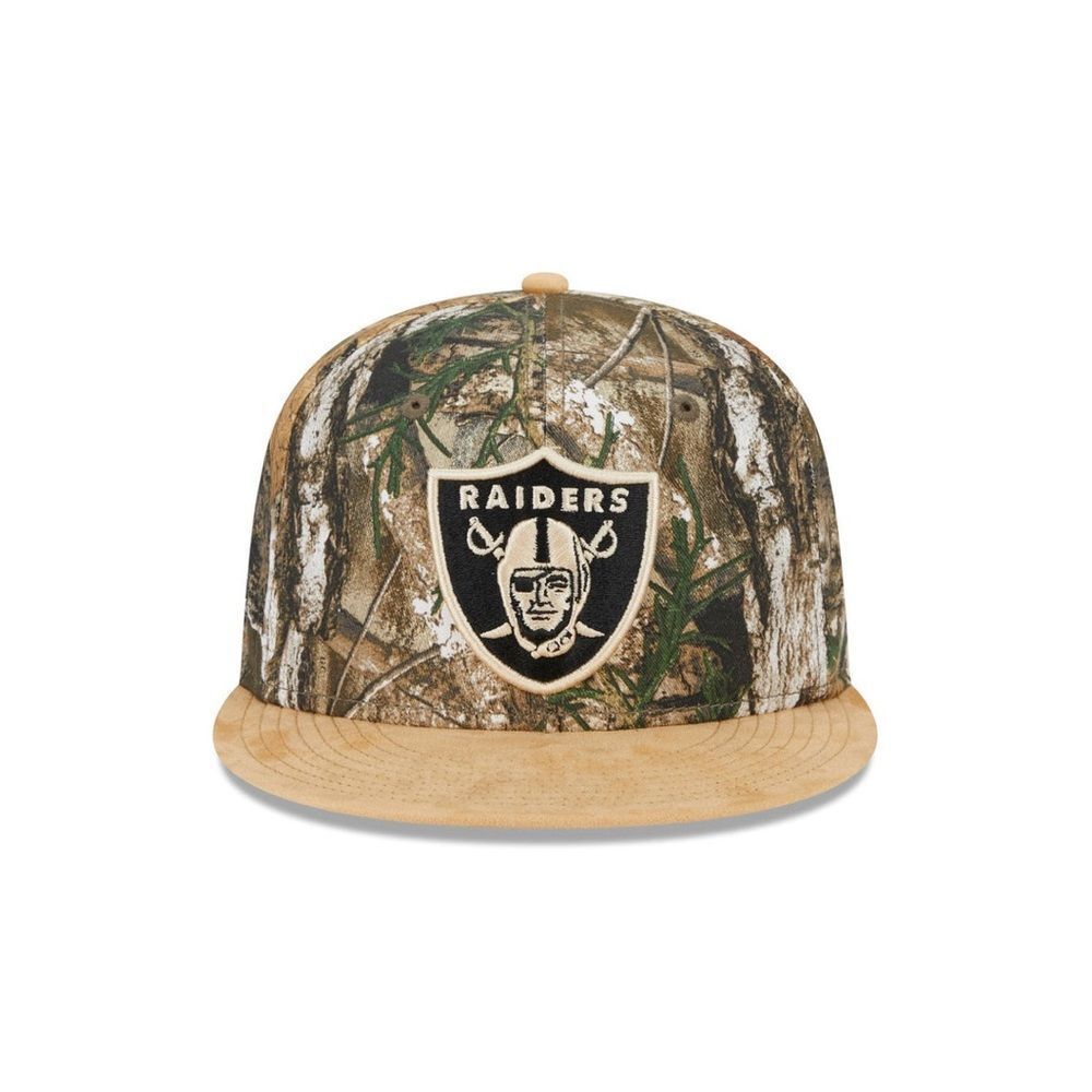 New Era Las‎ Vegas Raiders Realtree 2023 59FIFTY Fitted Hat camouflage 7 5/8 NWT - Picture 2 of 9